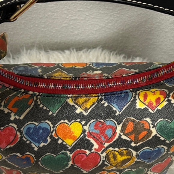 Dooney & Bourke Multicolor Heart Shoulder Bag - Picture 7 of 8